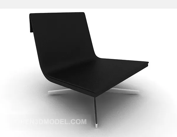 Simple Black Casual Chair V1 3d model Simple Black Casual Chair V1 3d model