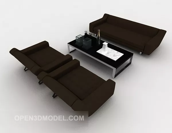 Modern Business Simple Sofa 3d model Modern Business Simple Sofa 3d model
