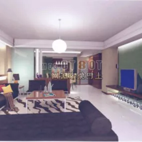 Living Room Common Home 3d model