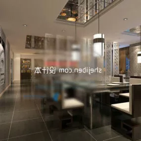 Restaurant Modern Furniture 3d model