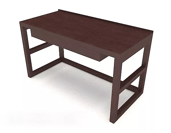 Wood Simple Desk Elegant Design 3d model Wood Simple Desk Elegant Design 3d model