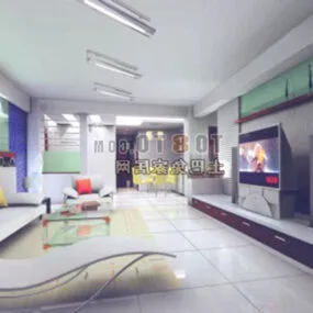 Living Room Common Furniture 3d model