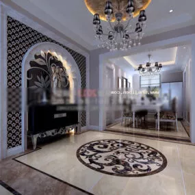 Restaurant Lounge Space 3d model