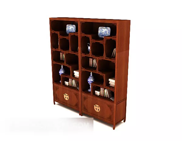 Chinese Wooden Display Cabinet V1 3d model Chinese Wooden Display Cabinet V1 3d model