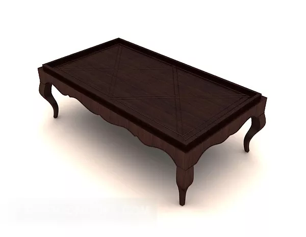 Chinese Simple Wooden Coffee Table 3d model Chinese Simple Wooden Coffee Table 3d model