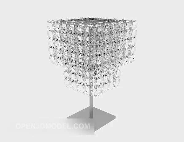 Home Crystal Table Lamp Luxury 3d model Home Crystal Table Lamp Luxury 3d model