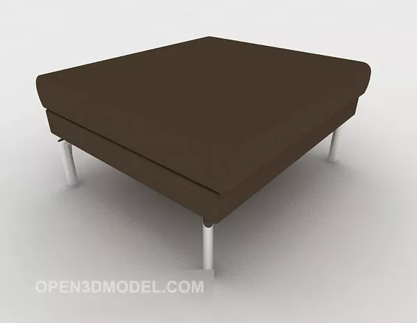 Red Wood Table Louver Stand 3d model