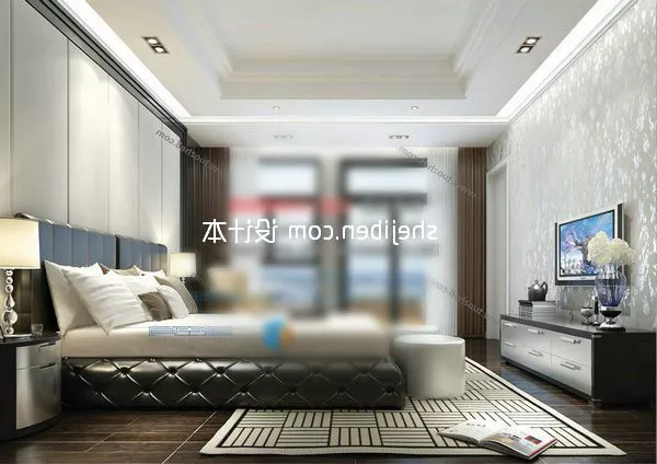 Bedroom White Color Decor 3d model Bedroom White Color Decor 3d model