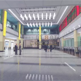 Mall Interior Space 3d model