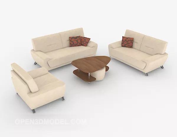 Modern Home Simple Sofa Sets 3d model Modern Home Simple Sofa Sets 3d model