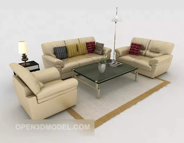 Modern Style Home Sofa Sets 3d model Modern Style Home Sofa Sets 3d model