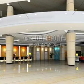 Hotel Hall 3d model