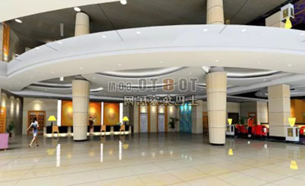 Hotel Hall 3d model Hotel Hall 3d model