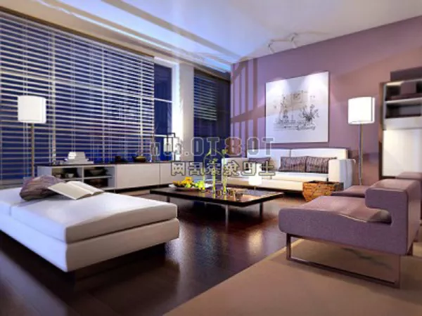 Living Room Modern Apartment Interior 3d model Living Room Modern Apartment Interior 3d model