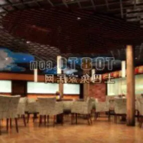 Restaurant Chinese Style 3d model