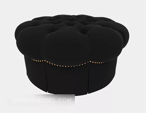 European Black Sofa Stool V1 3d model European Black Sofa Stool V1 3d model