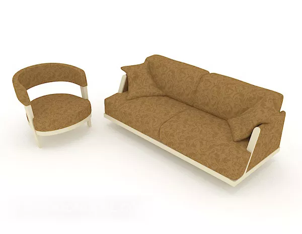 Simple Home Combination Sofa 3d model Simple Home Combination Sofa 3d model