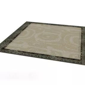 Simple Home Carpet Brown 3d model