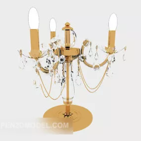 European Classical Home Table Lamp 3d model