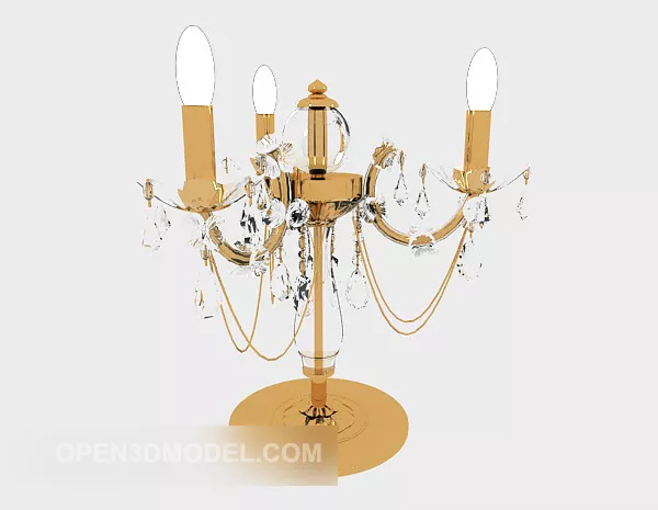 European Classical Home Table Lamp 3d model European Classical Home Table Lamp 3d model