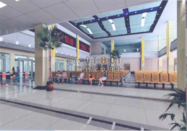 Lowpoly Waiting Hall 3d model Lowpoly Waiting Hall 3d model