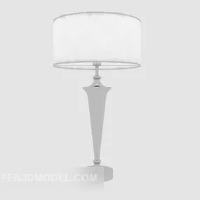 Modern Generous White Platform Lamp 3d model