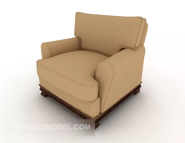 European Common Home Single Sofa 3d model European Common Home Single Sofa 3d model
