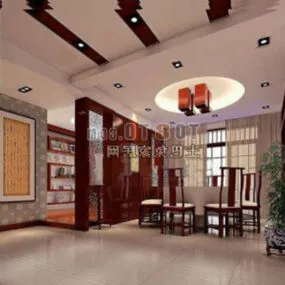 Restaurant Decor Furniture Interior 3d model
