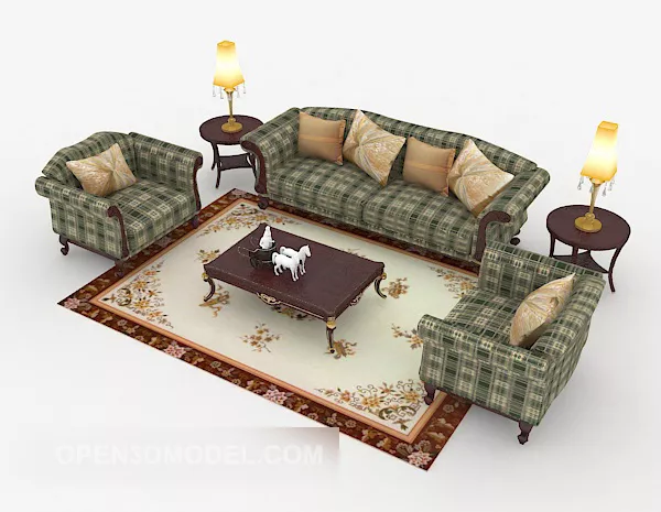 Garden Home Combination Sofa 3d model Garden Home Combination Sofa 3d model