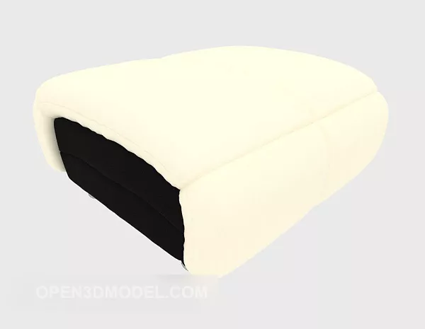 Light Leather Sofa Stool 3d model Light Leather Sofa Stool 3d model