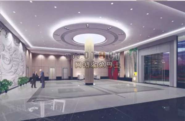 Hall Furniture Round Ceiling 3d model Hall Furniture Round Ceiling 3d model