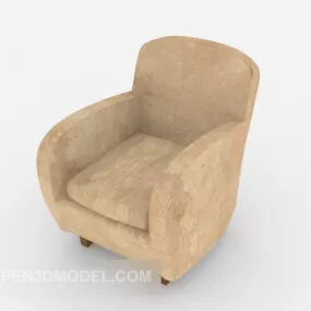 Home Simple Single Sofa Furniture 3d model
