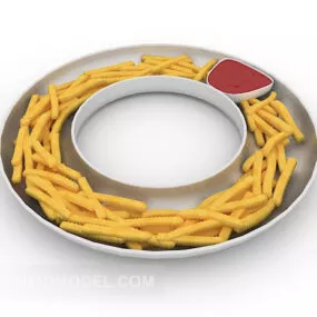 French Fries Furniture 3d model