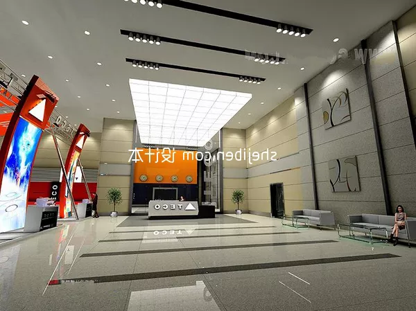 Exhibition Showcase Green Color 3d model