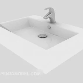 Simple Washbasin Furniture 3d model