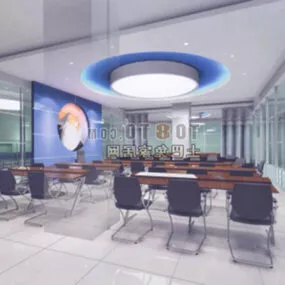 Office Center Interior Furniture 3d model