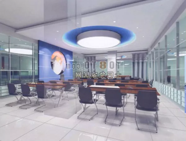 Office Center Interior Furniture 3d model Office Center Interior Furniture 3d model