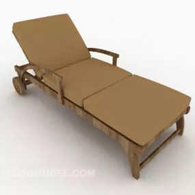 Simple Lounge Chair Furniture 3d model
