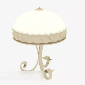Simple Table Lamp Antique 3d model