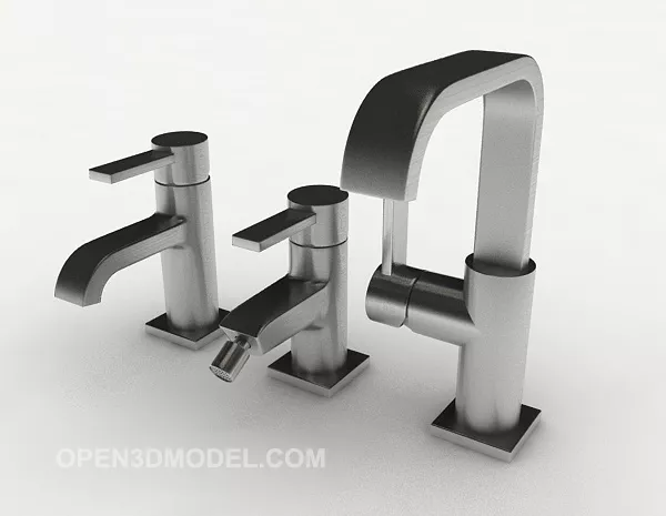 Home Tap For Bathroom 3d model Home Tap For Bathroom 3d model