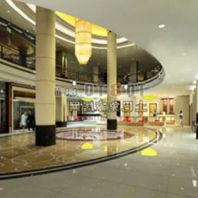 Hotel Curved Space 3d model