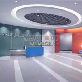 Mall Center Hall Space 3d model