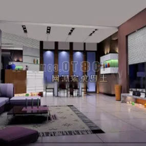 Chinese Living Room 3d model