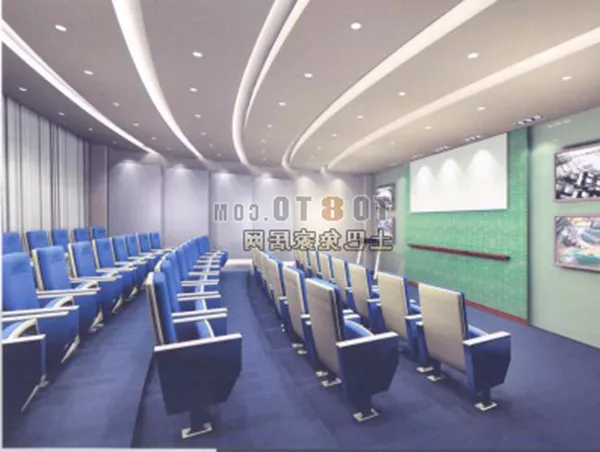 European Hall Ancient Building 3d model