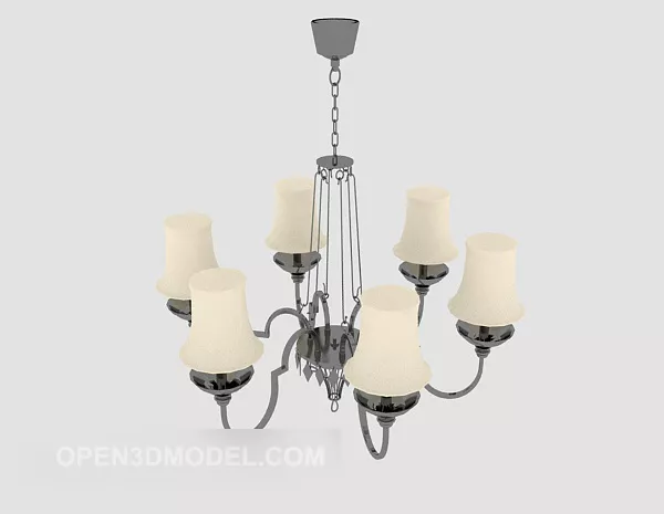 Modern Home Chandelier Retro 3d model Modern Home Chandelier Retro 3d model