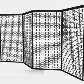Solid Wood Screen 3d model