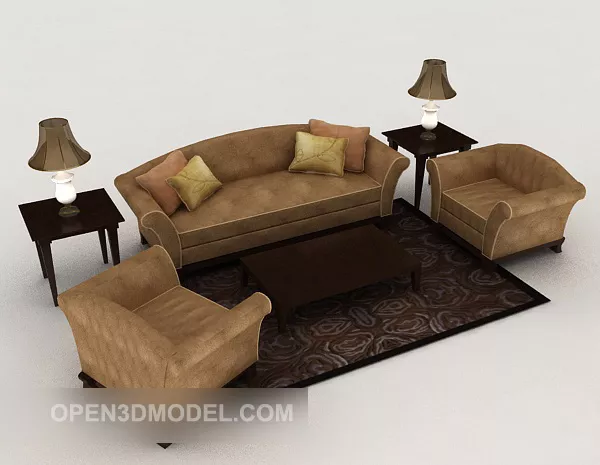 Modern Minimalist Sofa Furniture 3d model Modern Minimalist Sofa Furniture 3d model