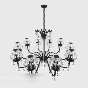 European Style Chandelier 3d model