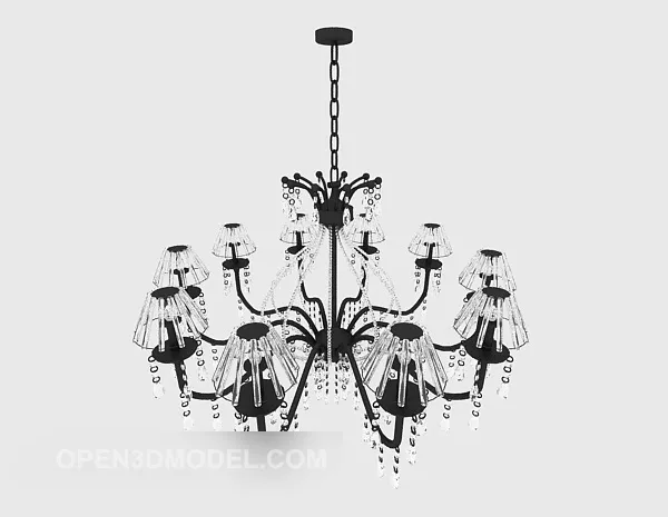 European Style Chandelier 3d model European Style Chandelier 3d model