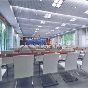 Common Waiting Area With Chairs 3d model